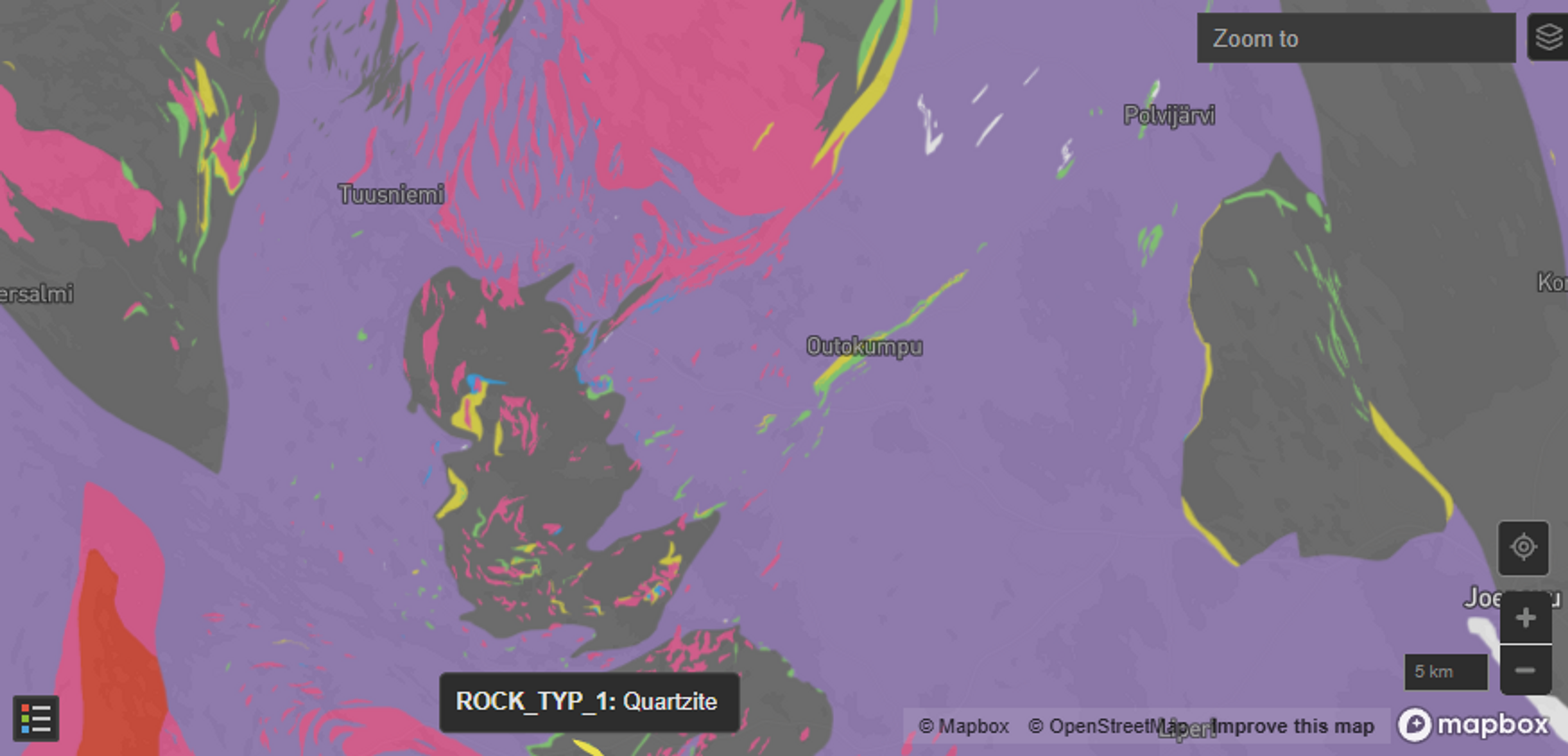 Fig. 2 Equivest Platform: Interactive filtering of geospatial data.